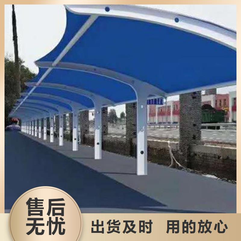 发货及时的不锈钢自行车停车棚经销商多行业适用