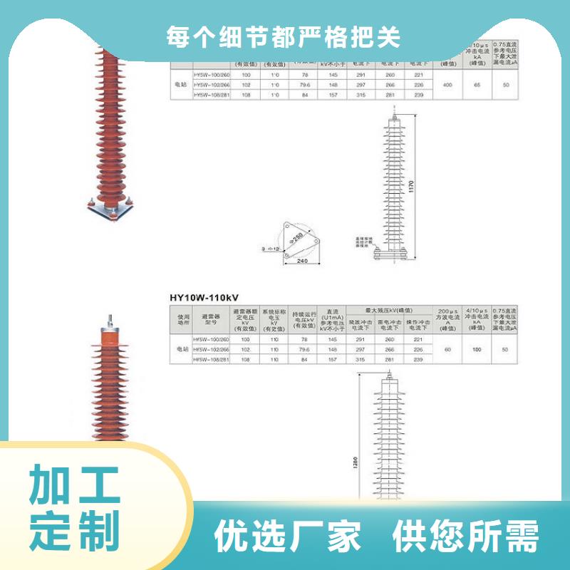 复合绝缘氧化锌避雷器YH10W-51/134【羿振电气】随到随提