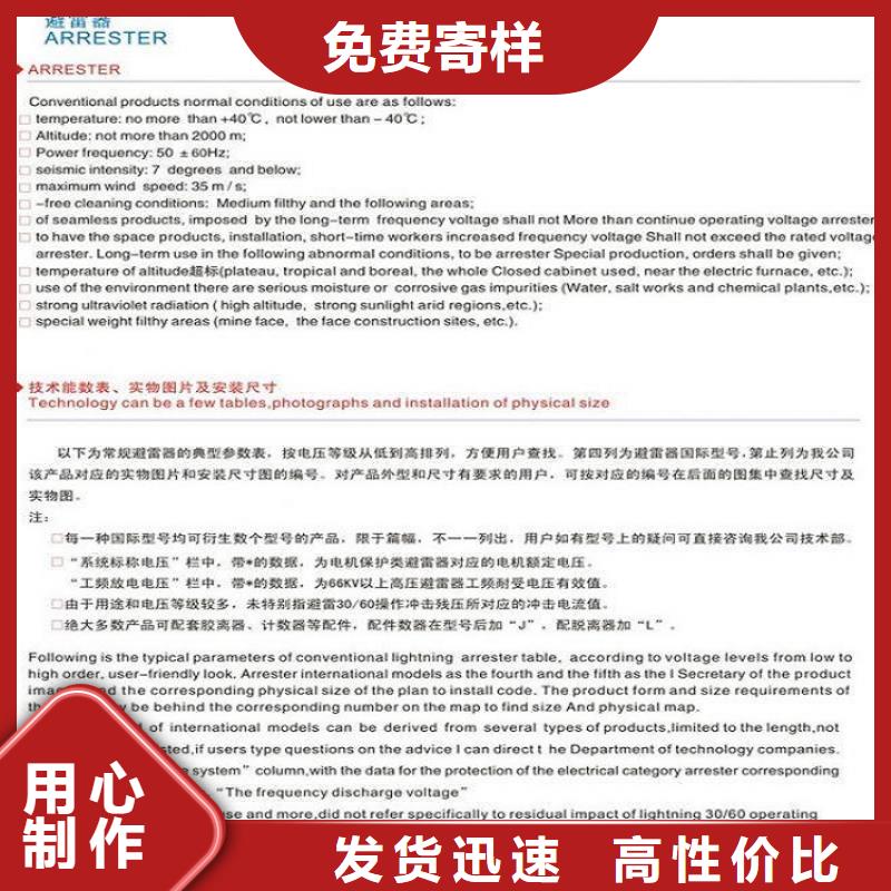 【】【避雷器】YH10CX5-216/562，放电计数器按需定制