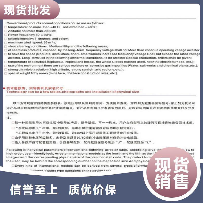 避雷器YH1.5W5-4.8/12【上海羿振电力设备有限公司】一站式采购方便省心