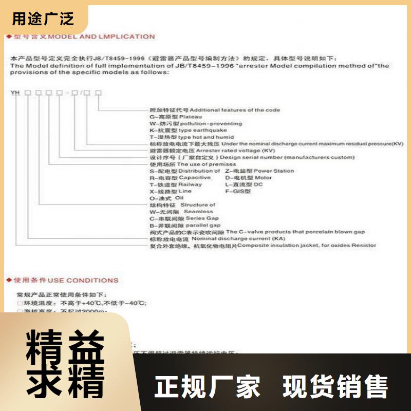 【】避雷器Y10WZ-108/281诚信可靠