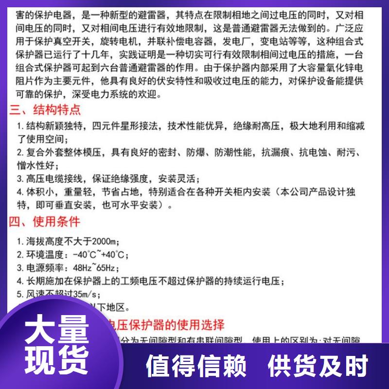 【】保护器(组合式避雷器)TBP-W-O/10-T组合过电压保护器当地制造商