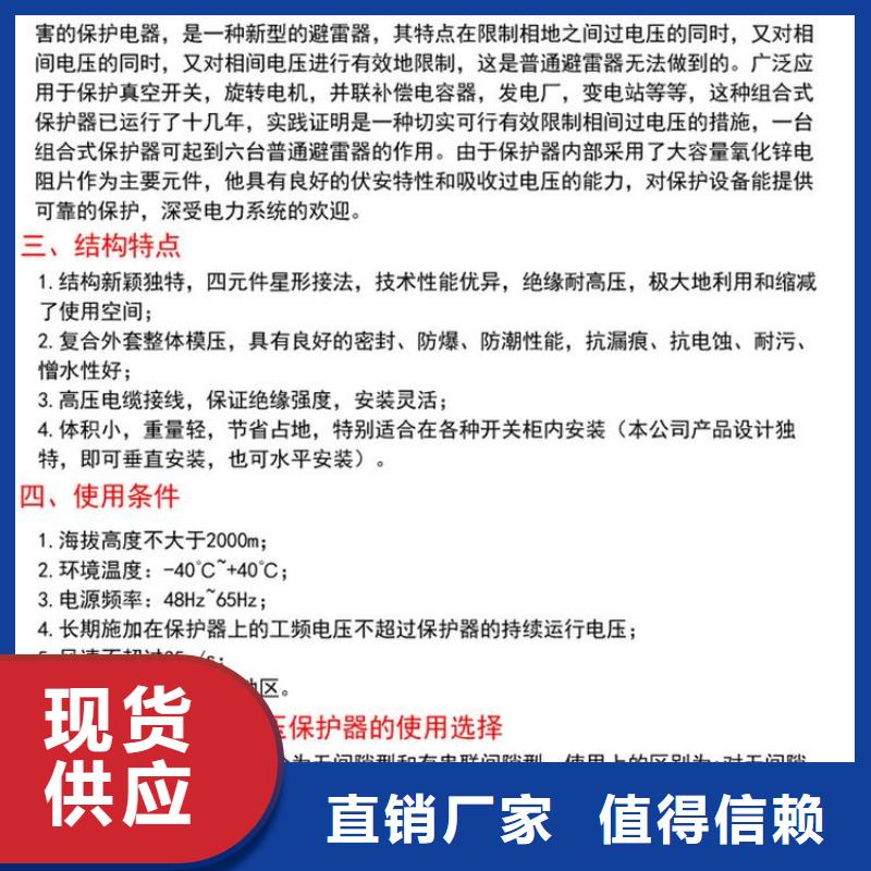 【】保护器(组合式避雷器)RTB-Z-7.6KV/85货源充足