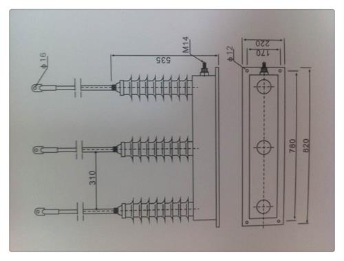 TBP-A-12.7/131F组合式氧化锌避雷器同城货源