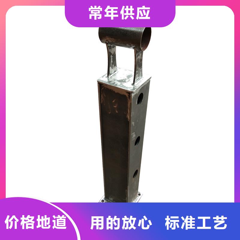 河道护栏钢背木护栏支持大批量采购实力派厂家