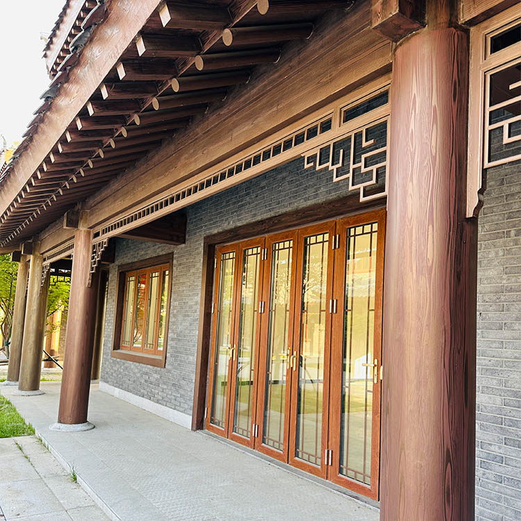 廊架长廊木纹漆，钢结构金属面木纹漆，仿木纹漆施工多少钱