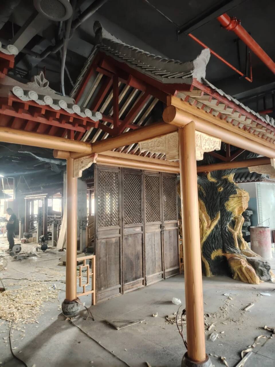 生态复古木纹漆，方钢圆管木纹漆，艺术涂料批发厂家