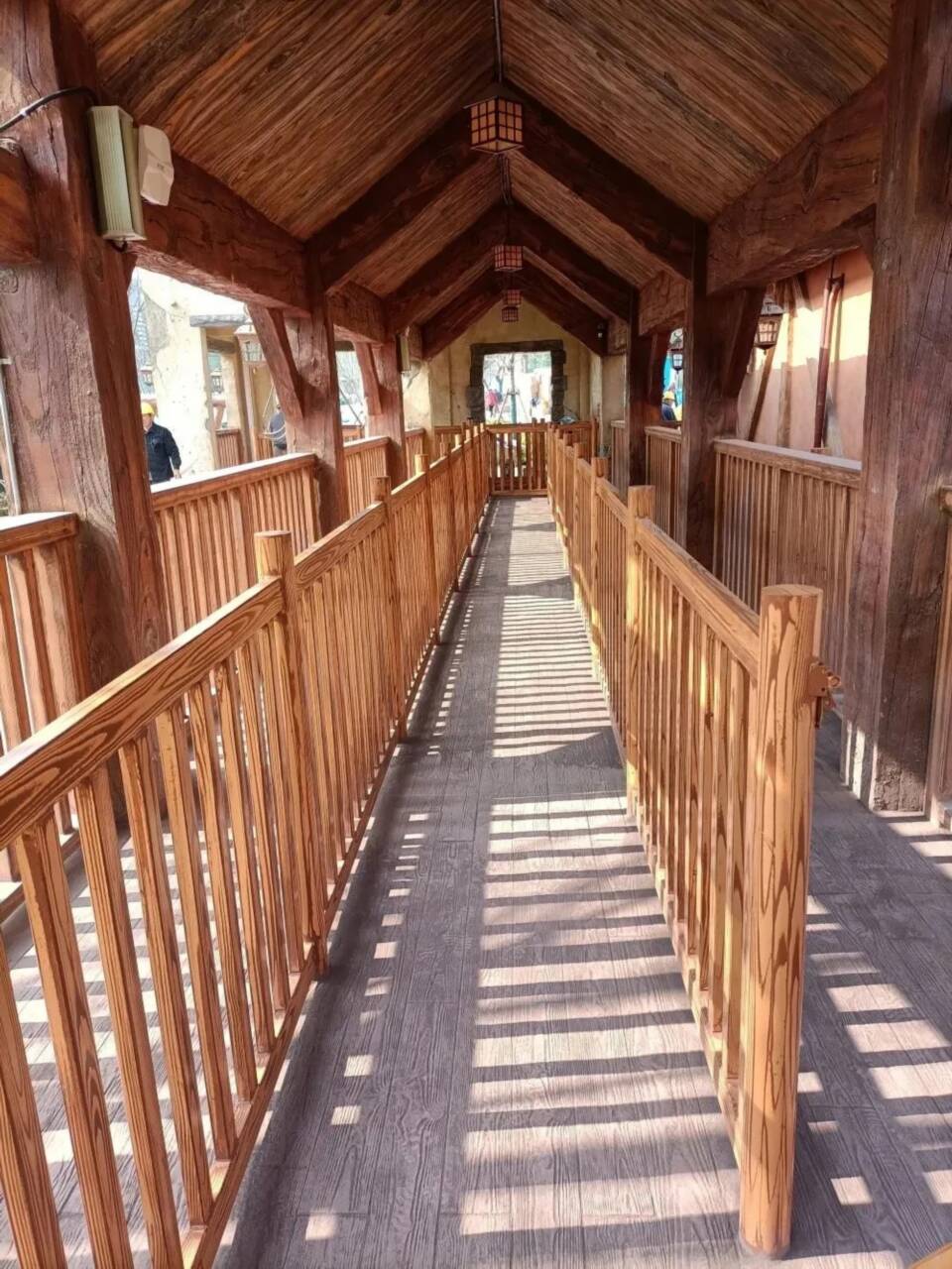 仿古园林建筑木纹漆加盟电话价格优惠