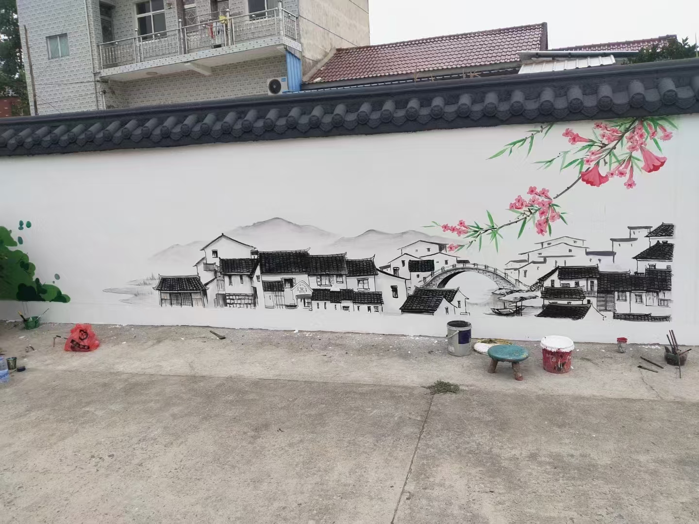 地面游戏彩绘手绘涂鸦团队技术成熟