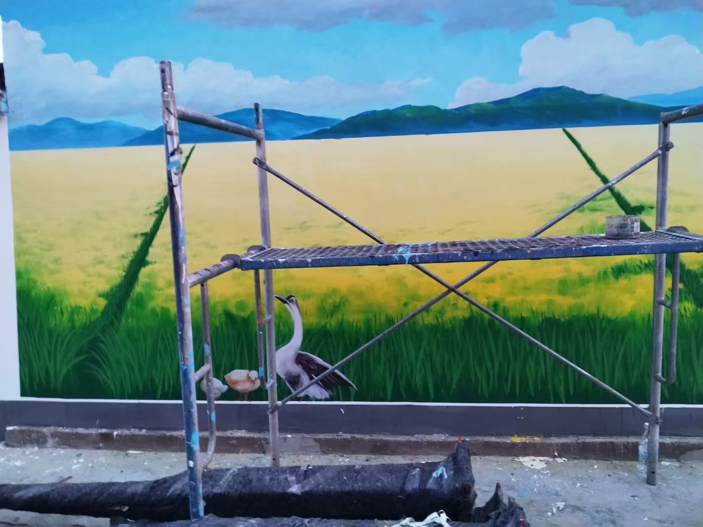 ​黄冈罗田英山外墙彩绘手绘墙绘画公司本地厂家