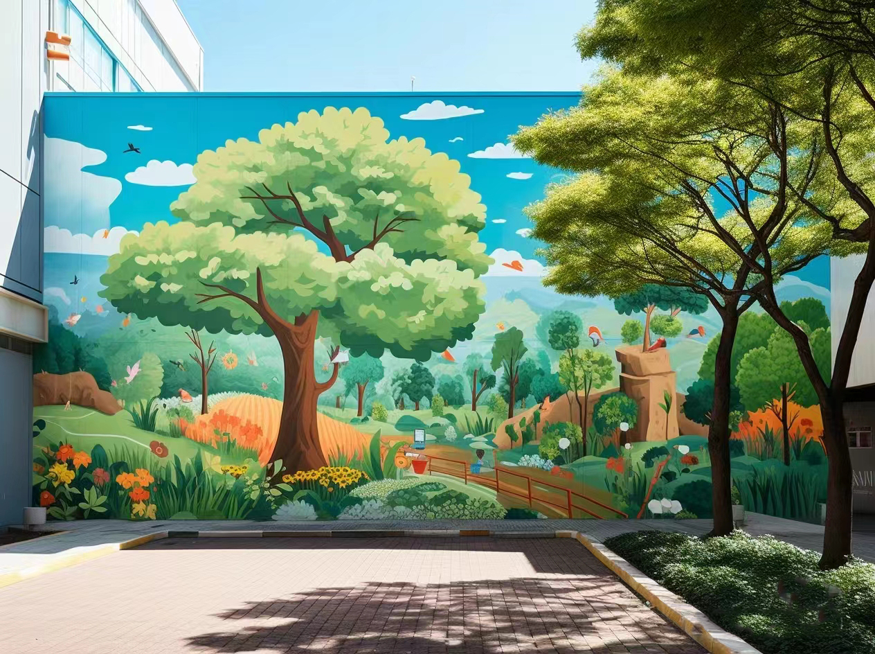 墙面彩绘墙体手绘壁画师公司正规