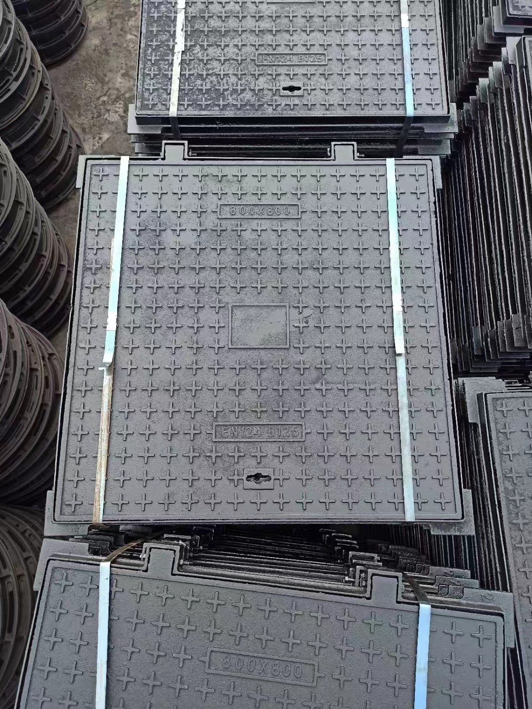 五防重型井盖QT500-7建通铸造厂家
